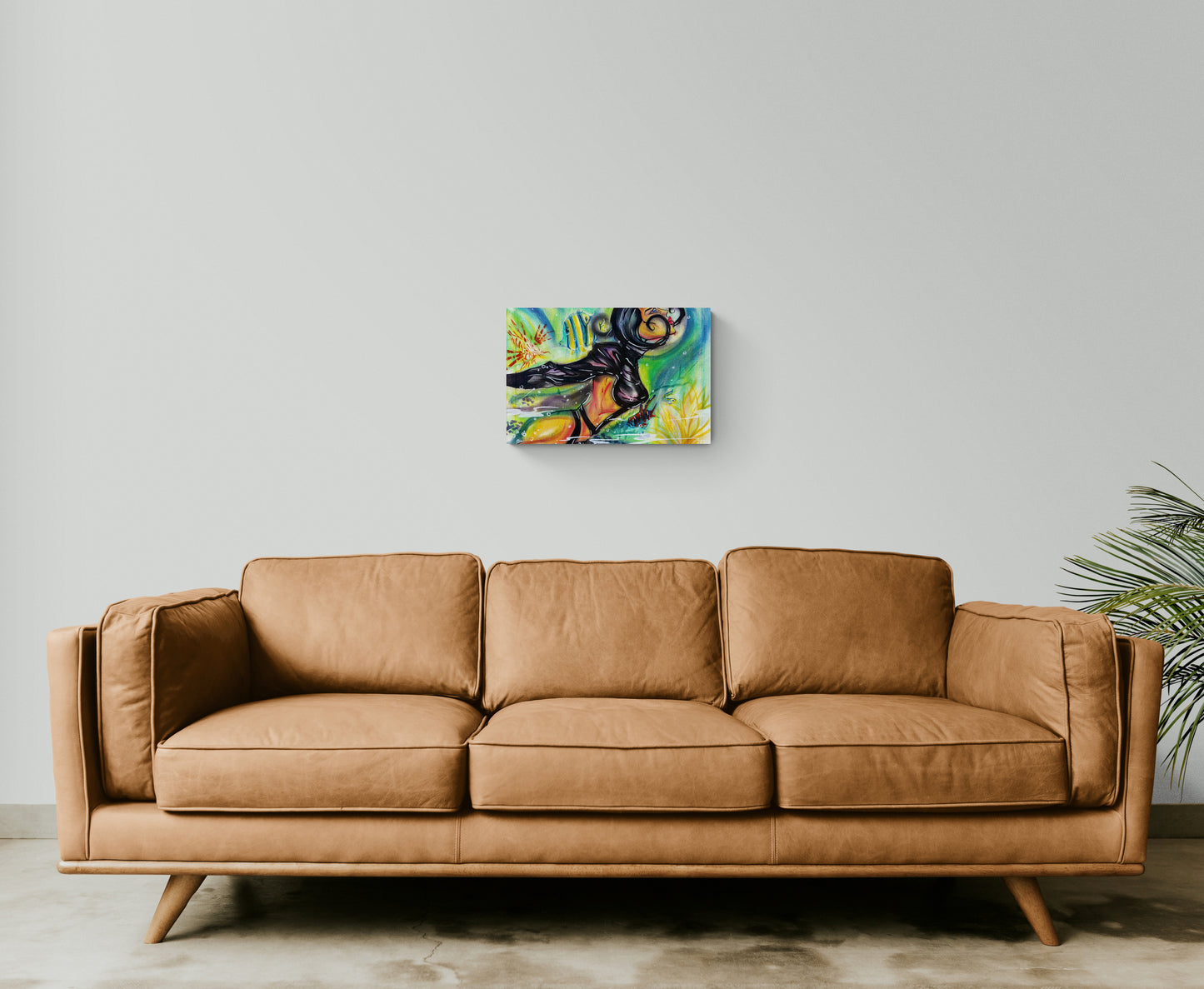Aeon Flux small canvas print