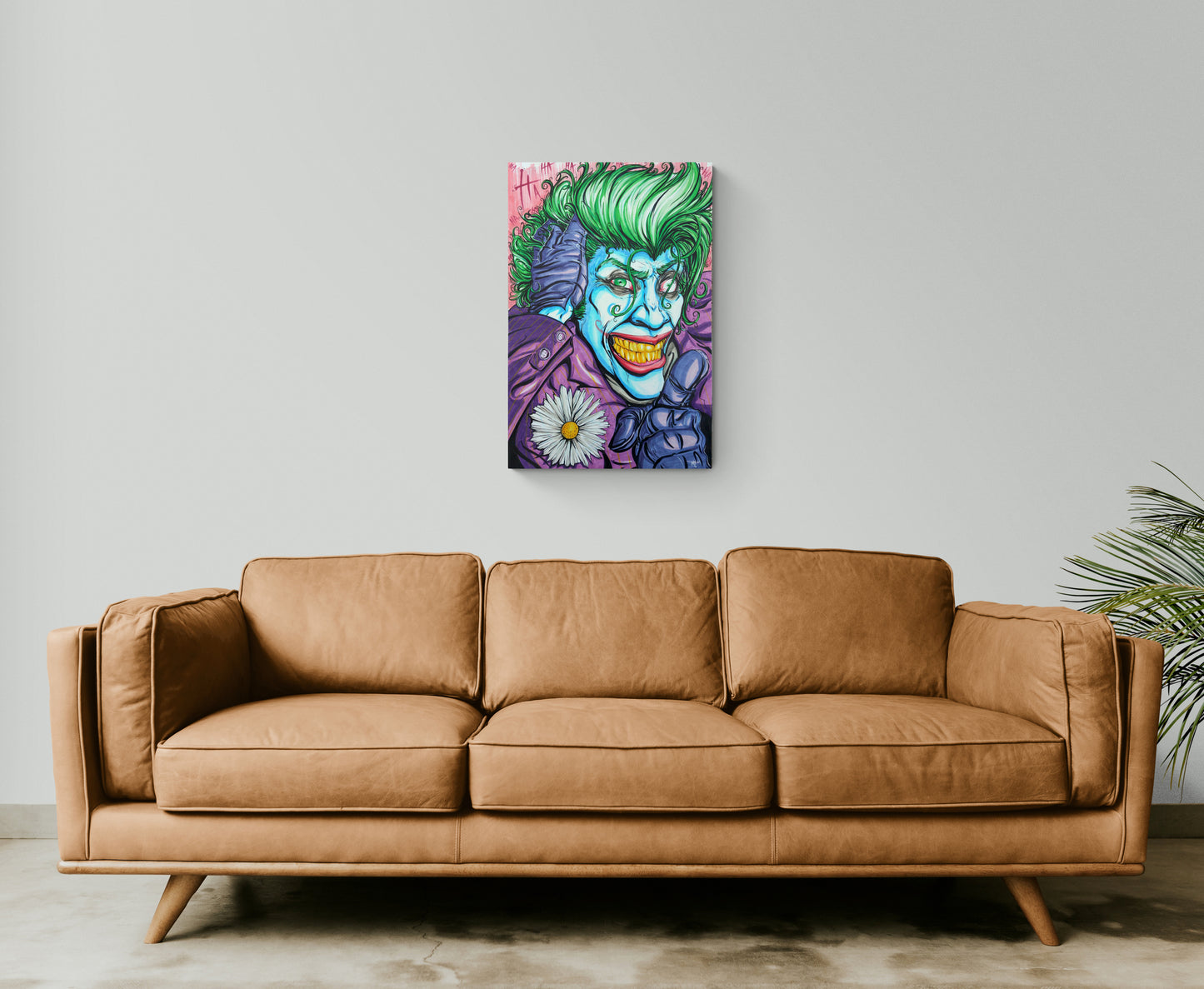 Joker large canvas print 
